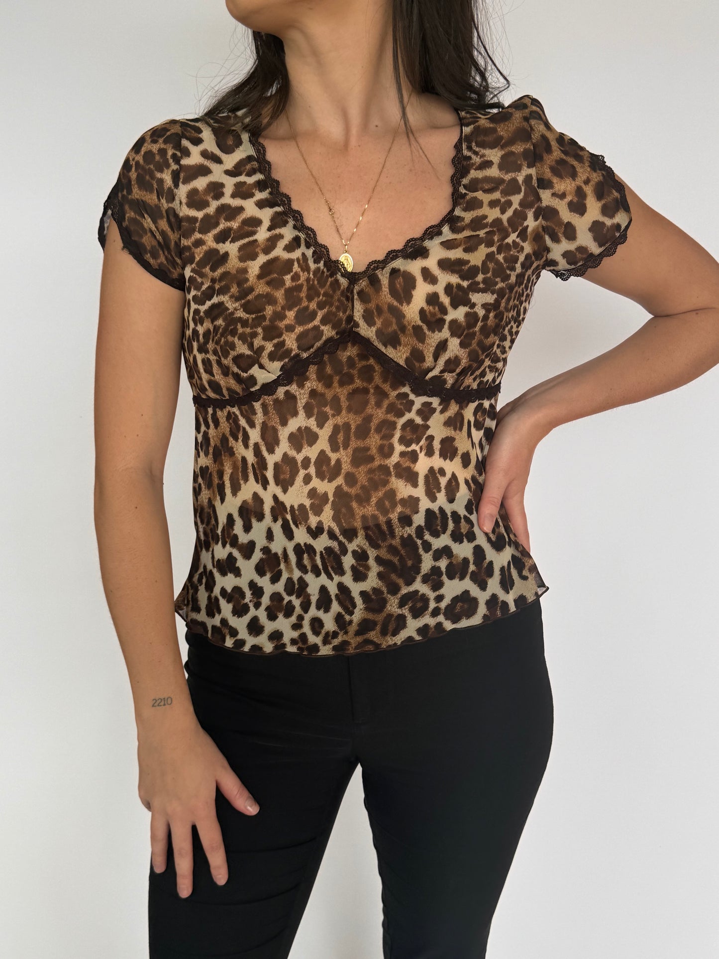 Vintage Cheetah Tee - 8-10